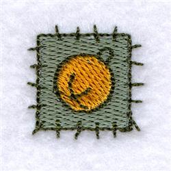 quick stitch christmas patch machine embroidery pattern - Bell Patch for Harvest Decor