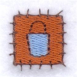 patch quick stitch machine digital embroidery - Bucket Patch perfect for kitchen aprons