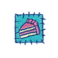quick stitch patch machine embroidery pattern - Cake Patch perfect for Baking Mats