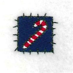 patch quick stitch machine embroidery - Candy Cane Patch perfect for kitchen aprons
