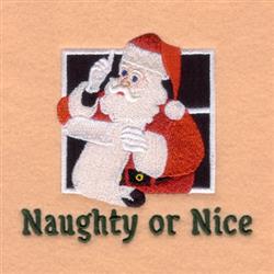 It's All Fun And Games Until Santa Checks The Naughty List Christmas Filled  Machine Embroidery Design Digitized Pattern