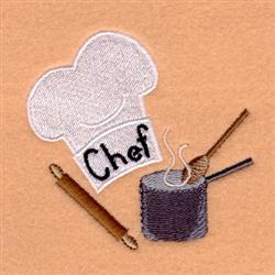 chef detailed machine digital embroidery - Chef perfect for Chef Uniforms