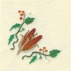 corner detailed machine embroidery - Corn Corner perfect for decorative pillow covers