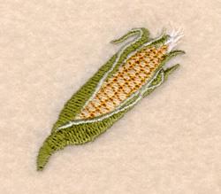 corn beginner-friendly machine embroidery - Corn perfect for festive table runners