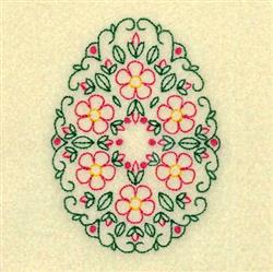 Daisy Easter Egg - 4x4 daisy beginner-friendly embroidery design for Decorative Pillows