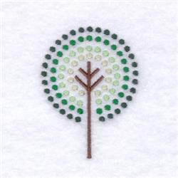 tree beginner-friendly machine embroidery - Dot Tree for decorative pillow covers