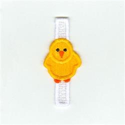 beginner-friendly easter bird FSL lace machine embroidery pattern - Easter Egg Chick for reusable tote bags