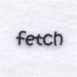 puppy dog quick stitch machine embroidery - Fetch Dog Text perfect for Dog Mats