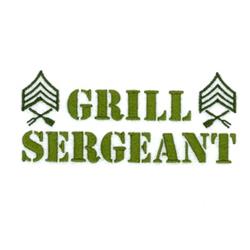 beginner-friendly sergeant machine embroidery pattern - Grill Sergeant for patchwork quilt blocks