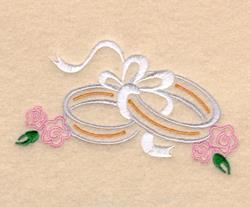ring beginner-friendly machine embroidery - Interlocking Rings for Bridal Accessories