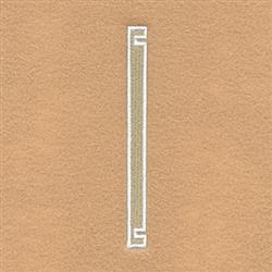 ITH narrow rectangular design with a white outline, set against a warm beige background, featuring a minimalistic style.