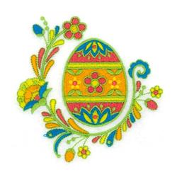 detailed easter Easter eggs machine embroidery pattern - Jacobean Easter Egg for Cushions