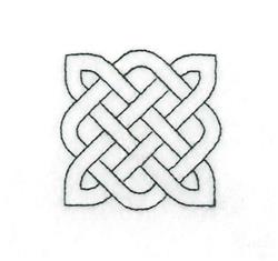 Knotwork - 4x4 knotwork quick stitch embroidery design for decorative wall hangings