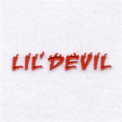 Lil Devil - 4x4 devil quick stitch machine embroidery design for cute baby onesies