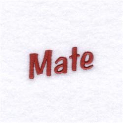 text quick stitch machine digital embroidery - Mate Text perfect for Nursery Pillows