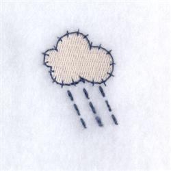 spider quick stitch machine embroidery - Rain Cloud perfect for Rainbow Pillows