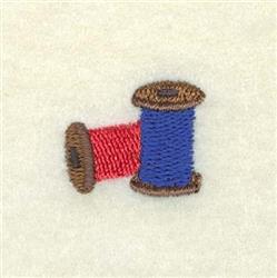 Sewing Clock Thread - 4x4 thread quick stitch embroidery design for patchwork quilt blocks