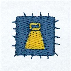 patch quick stitch machine embroidery - Sheep Bell Patch perfect for kitchen aprons