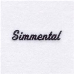 quick stitch simmental machine embroidery pattern - Simmental for reusable tote bags