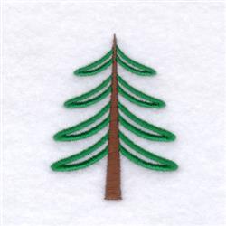 Stylized tree with a brown trunk and vibrant green leaves, presented in a clean design against a white background.
