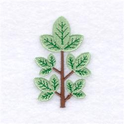 Three Leaf Tree - 4x4 tree beginner-friendly embroidery design for decorative pillow covers