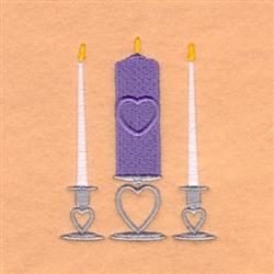 candle beginner-friendly machine embroidery - Unity Candle for decorative pillow covers