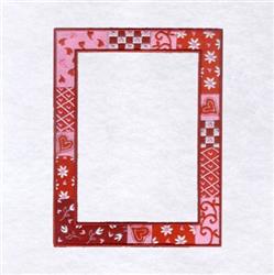detailed valentine heart machine embroidery pattern - Valentine Patch Frame Medium for Memory Boards