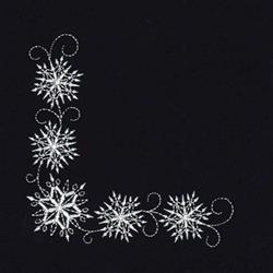 snowflake beginner-friendly machine embroidery - Whitework Corner for festive table runners