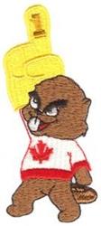 tree beginner-friendly machine embroidery - 1 Beaver perfect for cute baby onesies