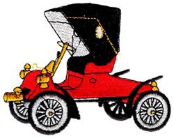 model detailed machine embroidery - 1903 Ford Model A perfect for kitchen tea towels