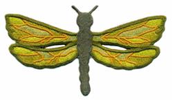3-D Dragonfly - 5x7 dragonfly FSL lace embroidery design for decorative pillow covers