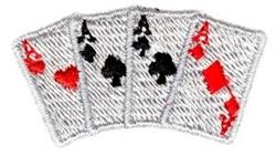 heart beginner-friendly machine embroidery - 4 Aces perfect for Kitchen Aprons