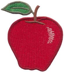 leaf beginner-friendly machine embroidery - A for Apple for decorative pillow covers