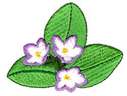 African Violet - 4x4 violet beginner-friendly embroidery design for decorative pillow covers