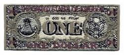 back detailed machine embroidery - American Dollar Back perfect for Custom Wallets