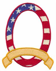 detailed border machine embroidery pattern - American Flag Border for Cap Front