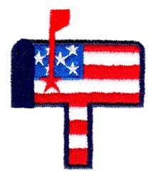 mailbox beginner-friendly machine embroidery - American Mailbox for Festive Banners