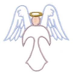 angel beginner-friendly machine embroidery - Angel perfect for decorative pillow covers