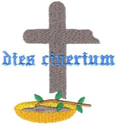 beginner-friendly cross machine embroidery pattern - Ash Wednesday for Altar Cloths