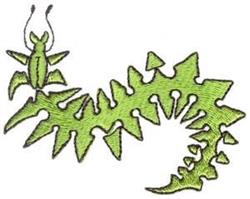 bear detailed machine embroidery - Barbed Insect perfect for patchwork quilt blocks