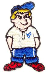 Baseball Boy - 4x4 boy beginner-friendly embroidery design for Kids Caps