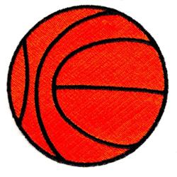 basketball detailed machine digital embroidery - Basketball perfect for Sports Caps