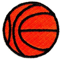 beginner-friendly basketball machine embroidery pattern - Basketball for decorative pillow covers