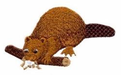 Beaver With Log