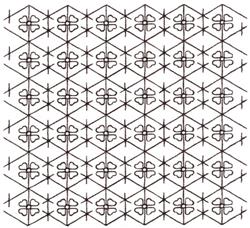 sashiko detailed machine embroidery - Beehive Sashiko perfect for Cushion Covers