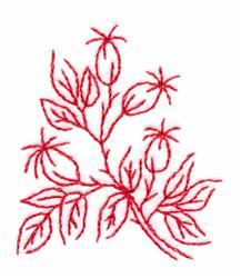 Berries - 4x4 berrie redwork machine embroidery design perfect for kitchen tea towels