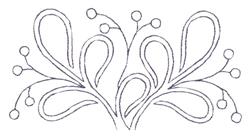 quick stitch sprig machine embroidery pattern - Berry Sprig for kitchen tea towels