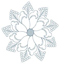 stem beginner-friendly machine embroidery - Berry Stem for festive table runners