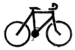 outline quick stitch machine embroidery - Bicycle Outline for decorative pillow covers