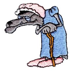 beginner-friendly fairy machine embroidery pattern - Big Bad Wolf for decorative pillow covers
